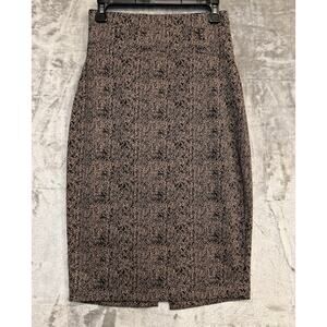 Express Brown Pencil Skirt Size Small Career Workwear Holiday Does NOT Have Belt